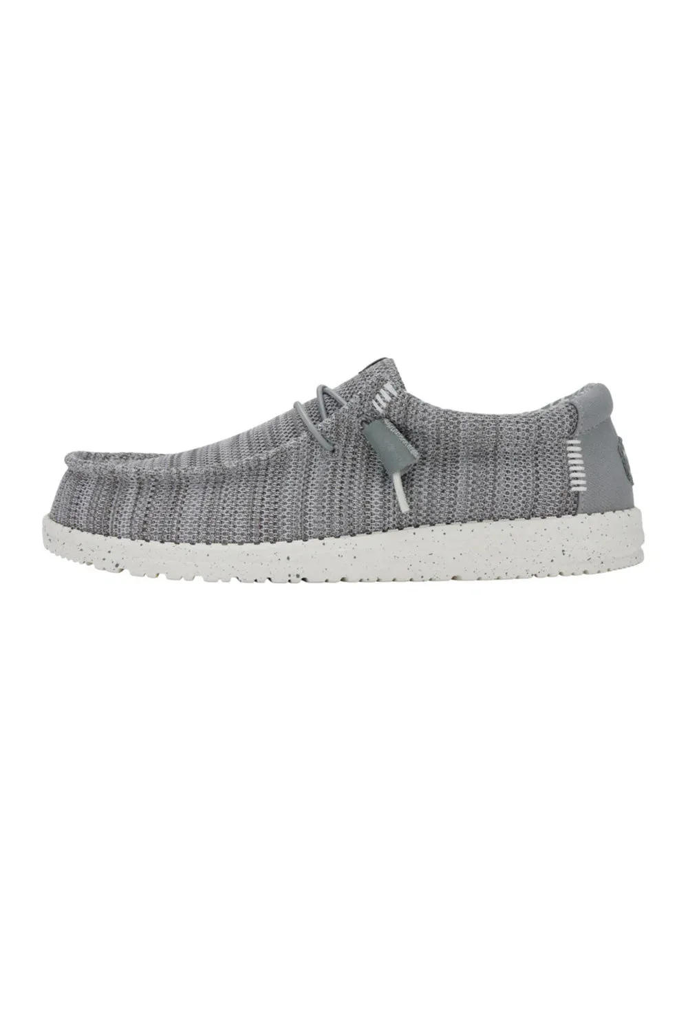 HEYDUDE Men’s Wally Stretch Sox Shoes in Grey | 41898-030