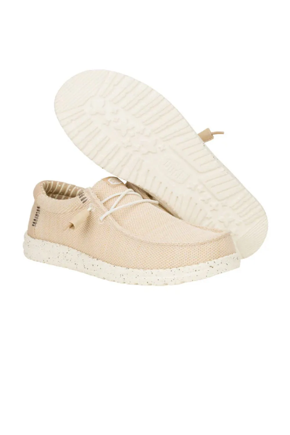 HEYDUDE Men’s Wally Stretch Sox Shoes in Irish Cream | 41898-0LZ