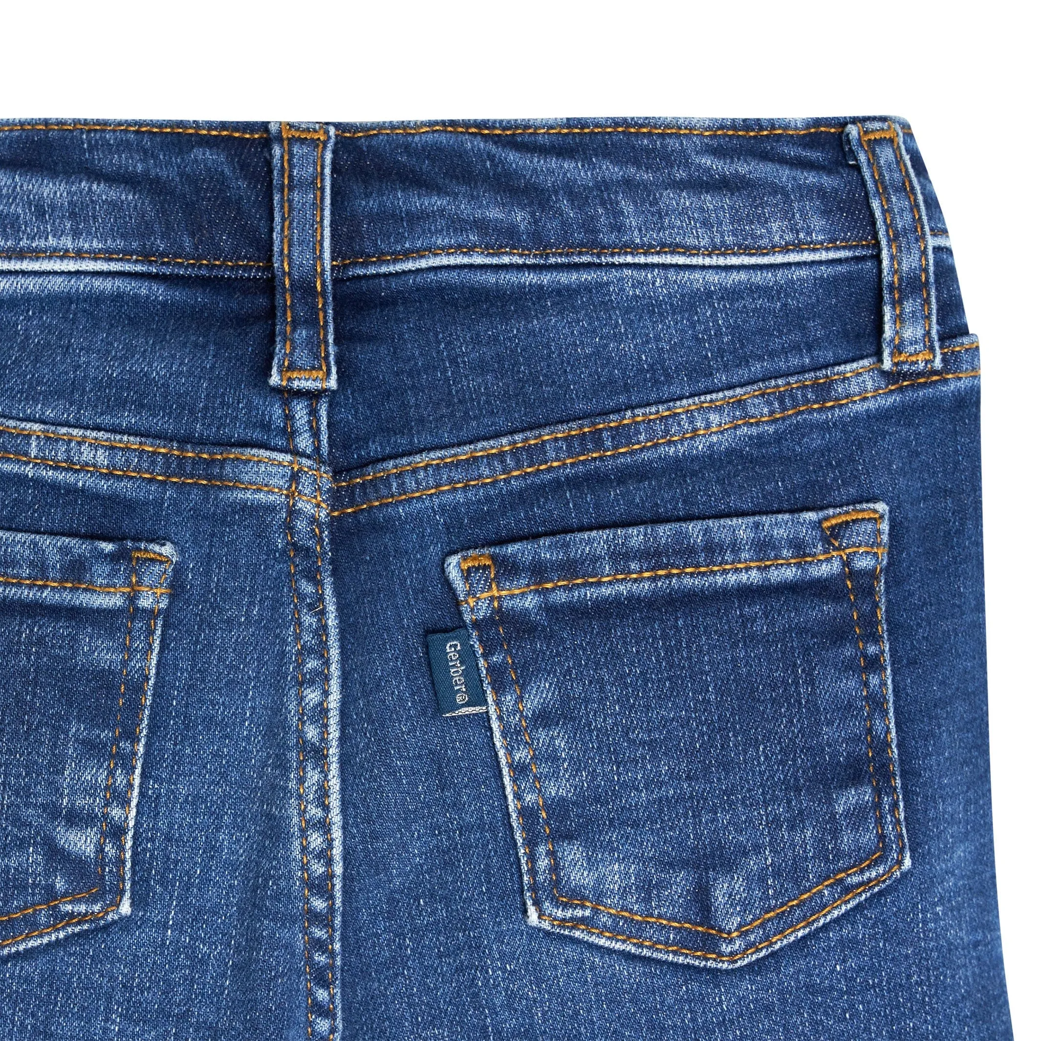 Infant and Toddler Neutral Blue Straight Fit Denim Jeans Gerber Childrenswea