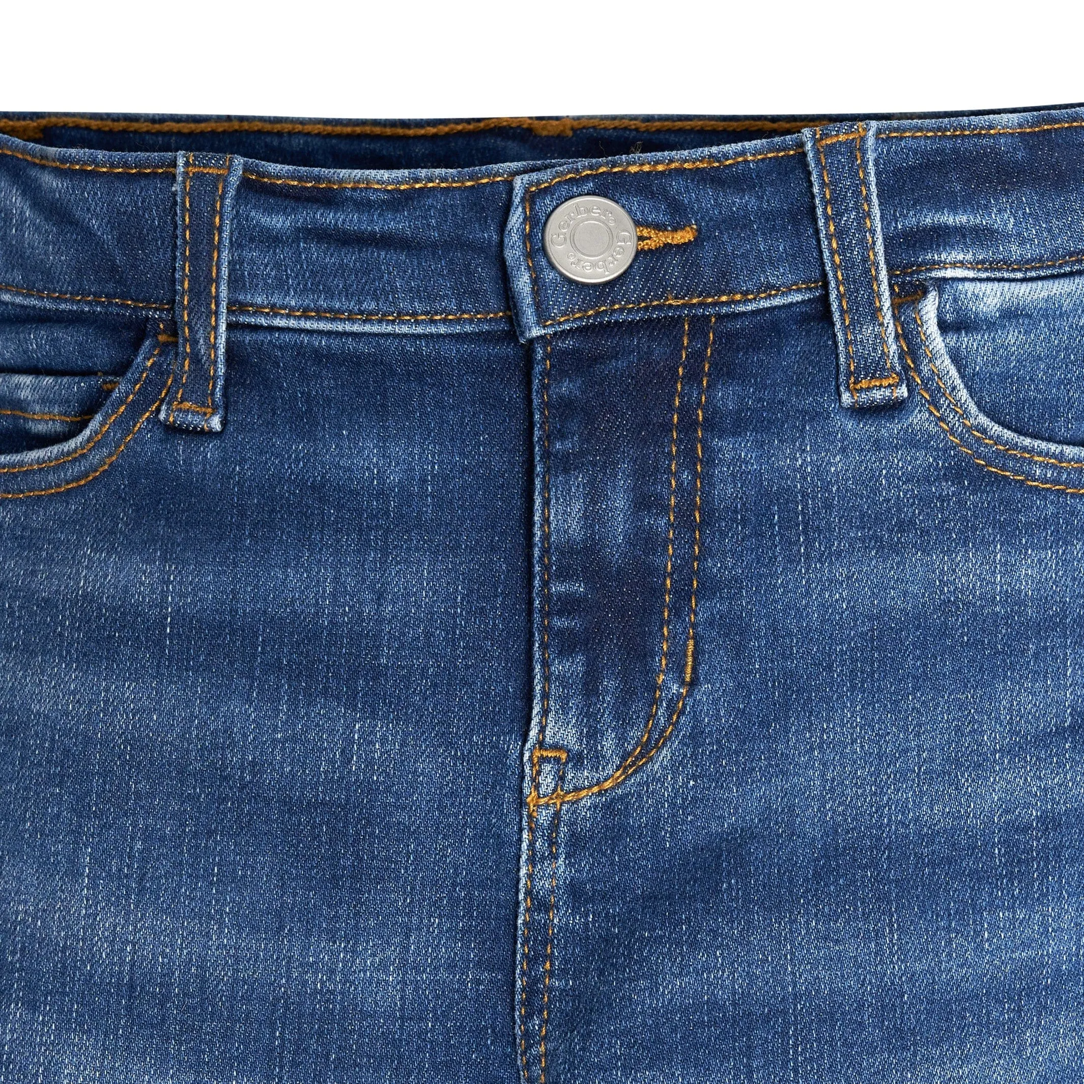 Infant and Toddler Neutral Blue Straight Fit Denim Jeans Gerber Childrenswea