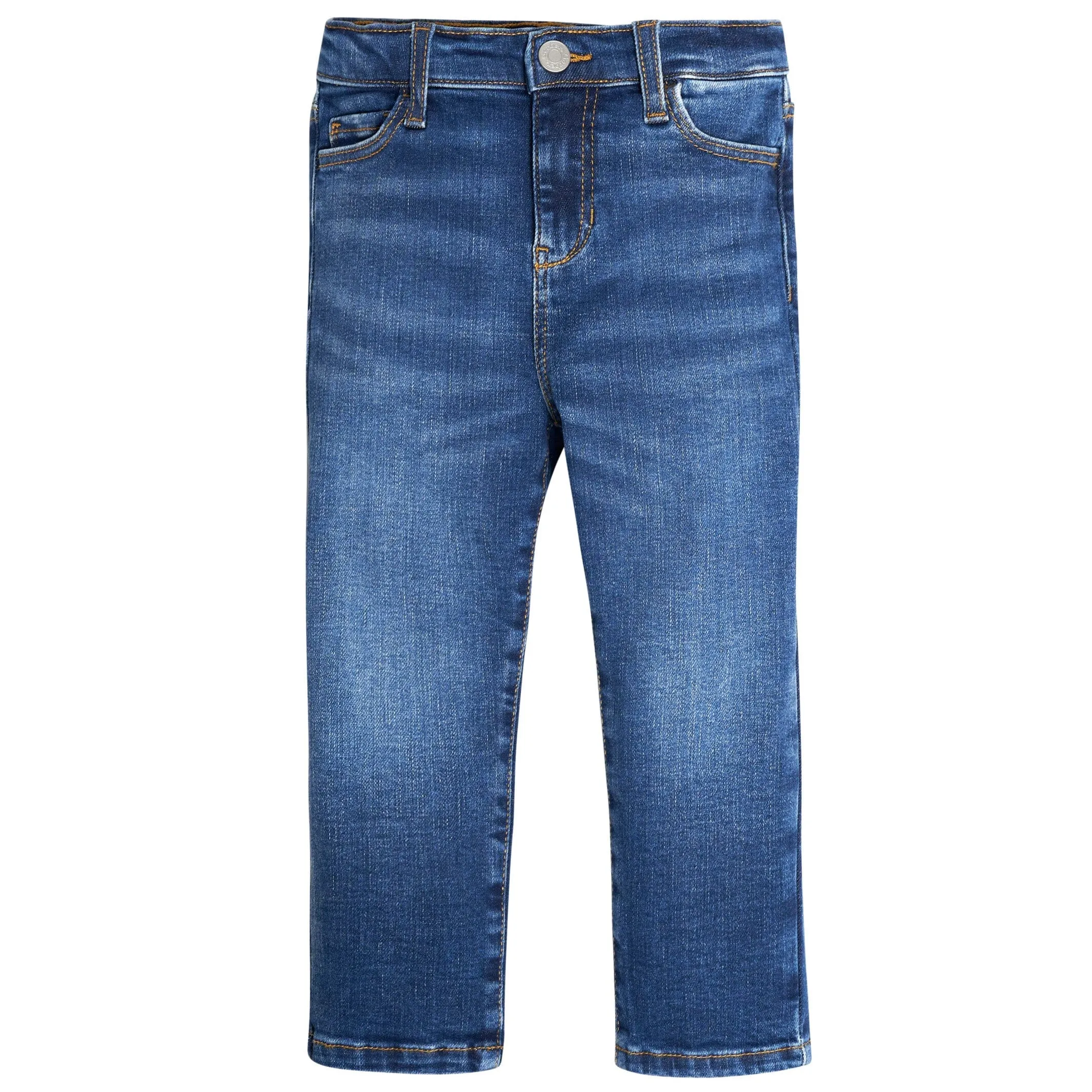 Infant and Toddler Neutral Blue Straight Fit Denim Jeans Gerber Childrenswea