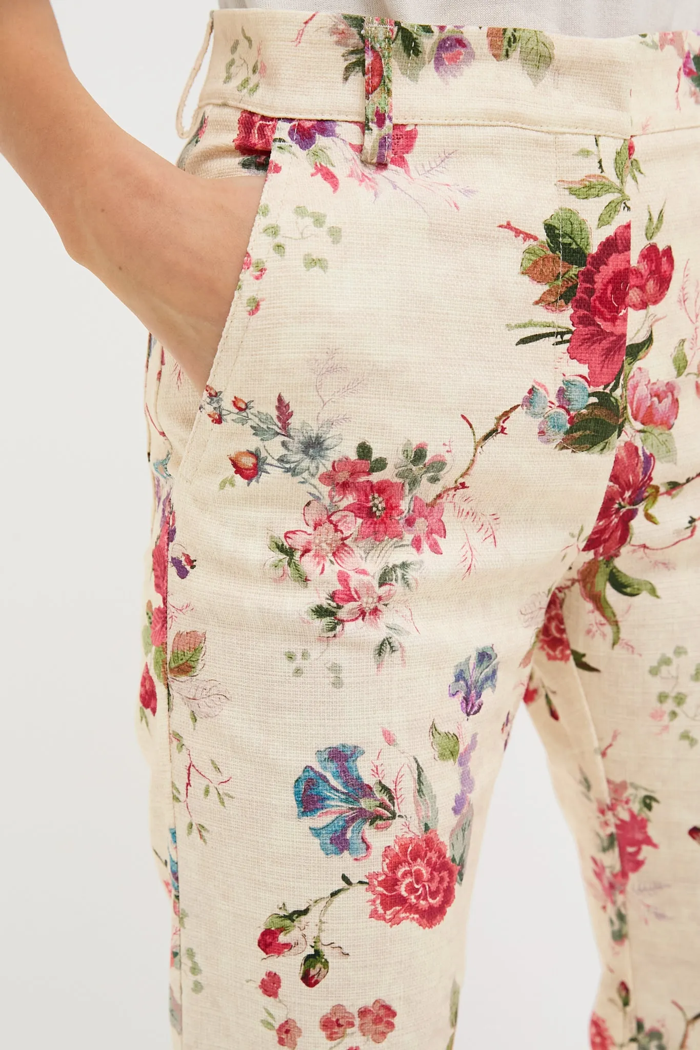 Ivory Flower Cadmio Trousers