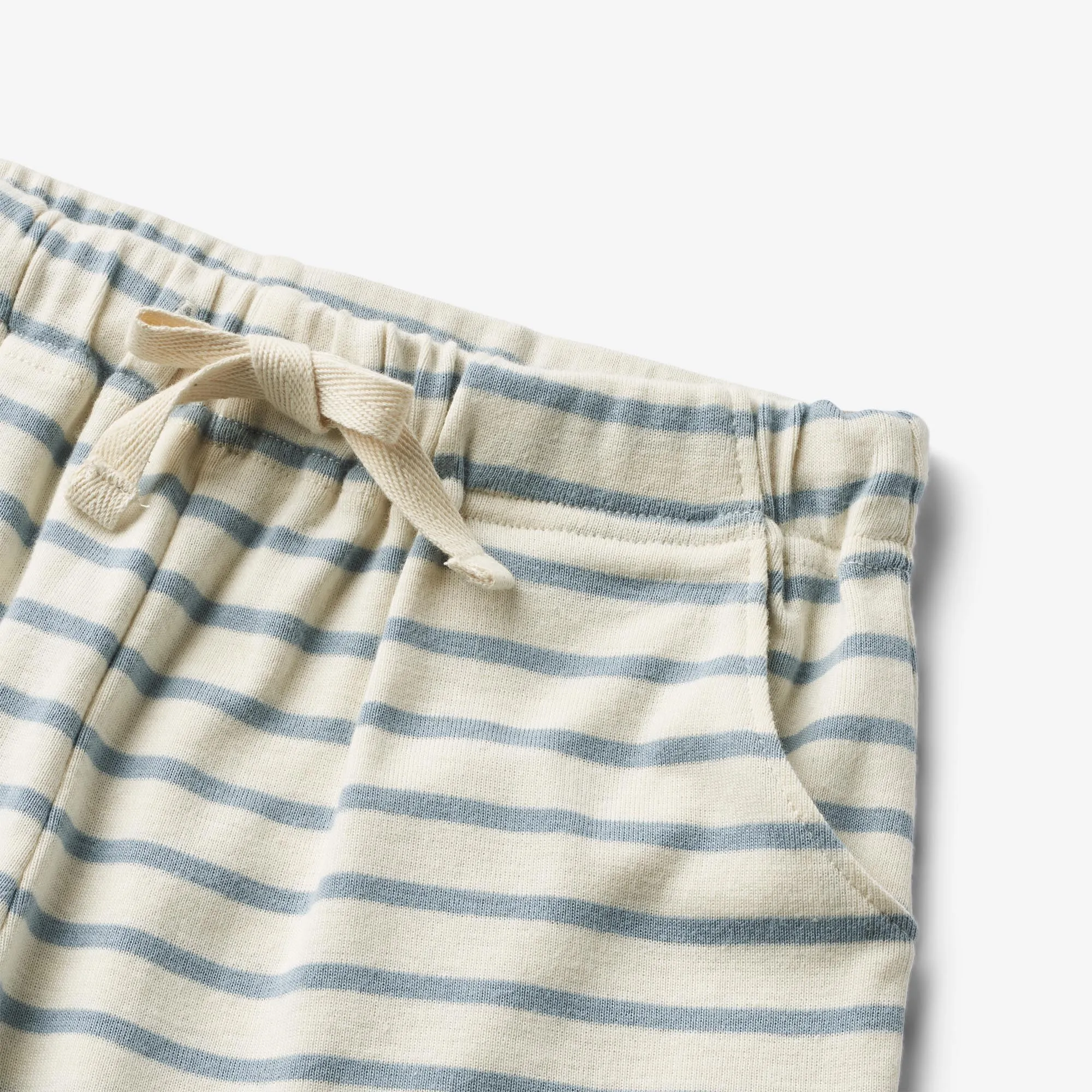 Jersey Shorts Kalle - shell stripe Wheat