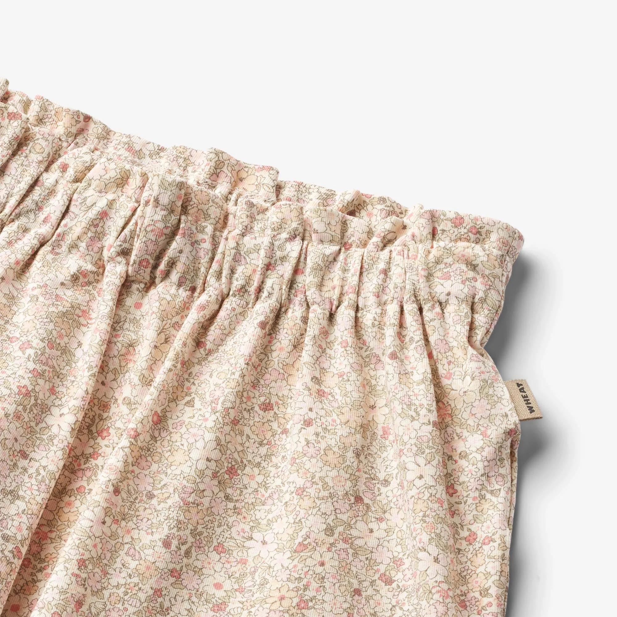 Jersey Shorts Karen - cream flower meadow Wheat