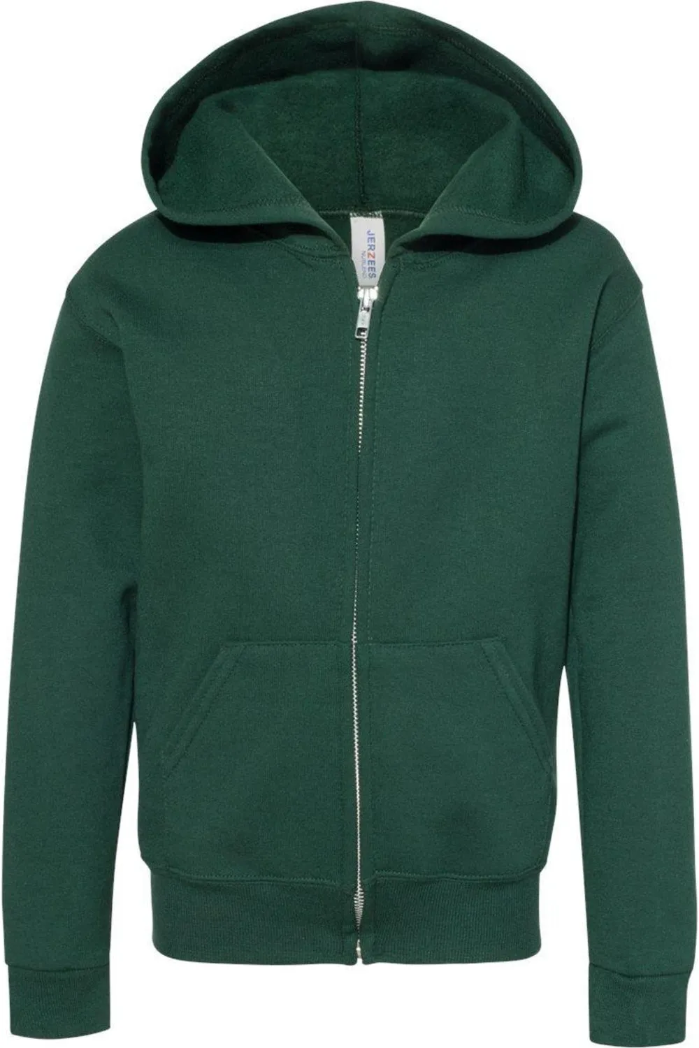 JERZEES NuBlend Youth Full-Zip Hooded Sweatshirt