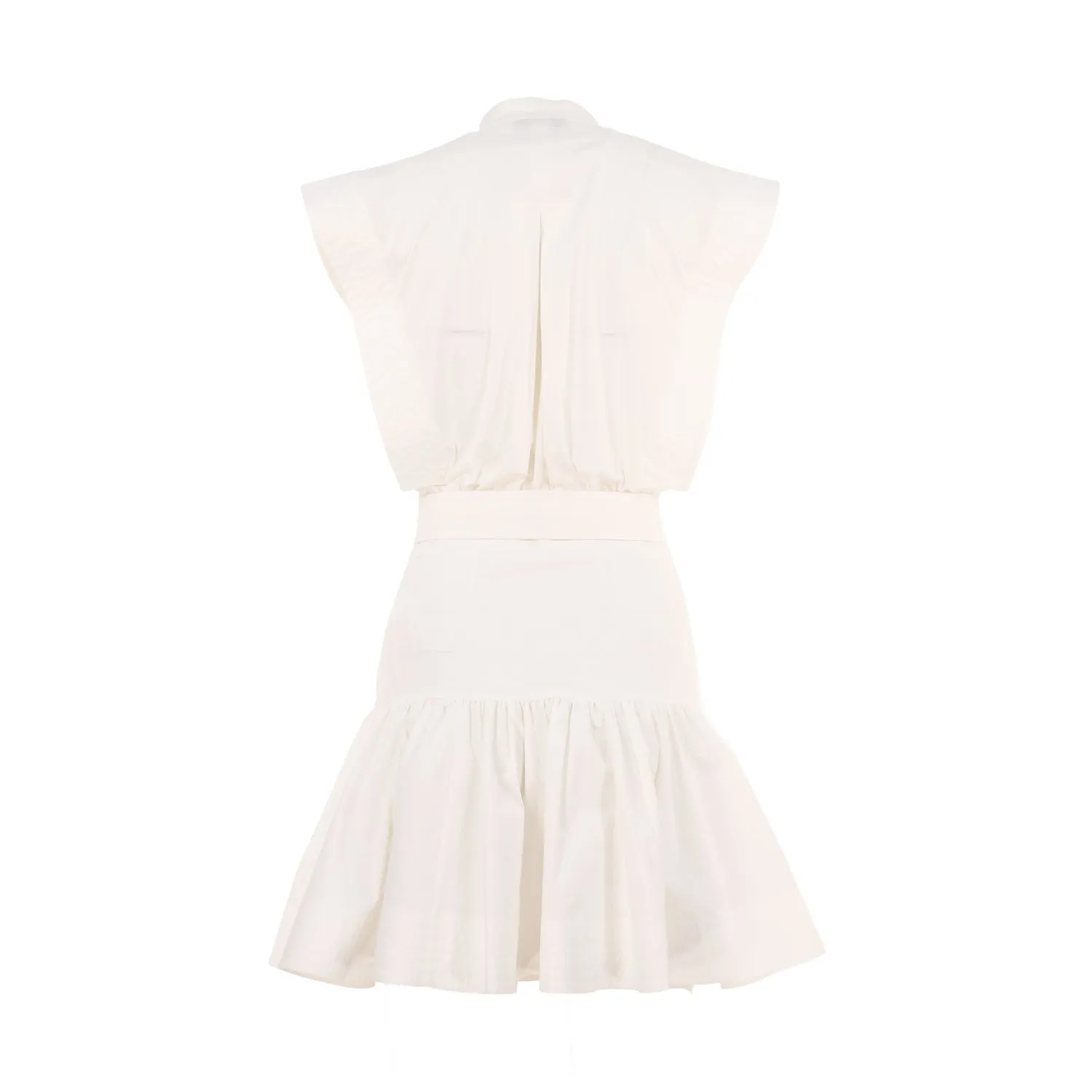 Jijil Women's Cotton White Midi Dress