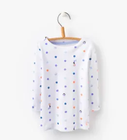 Joules Girls Marina Jersey Top - Mermaid