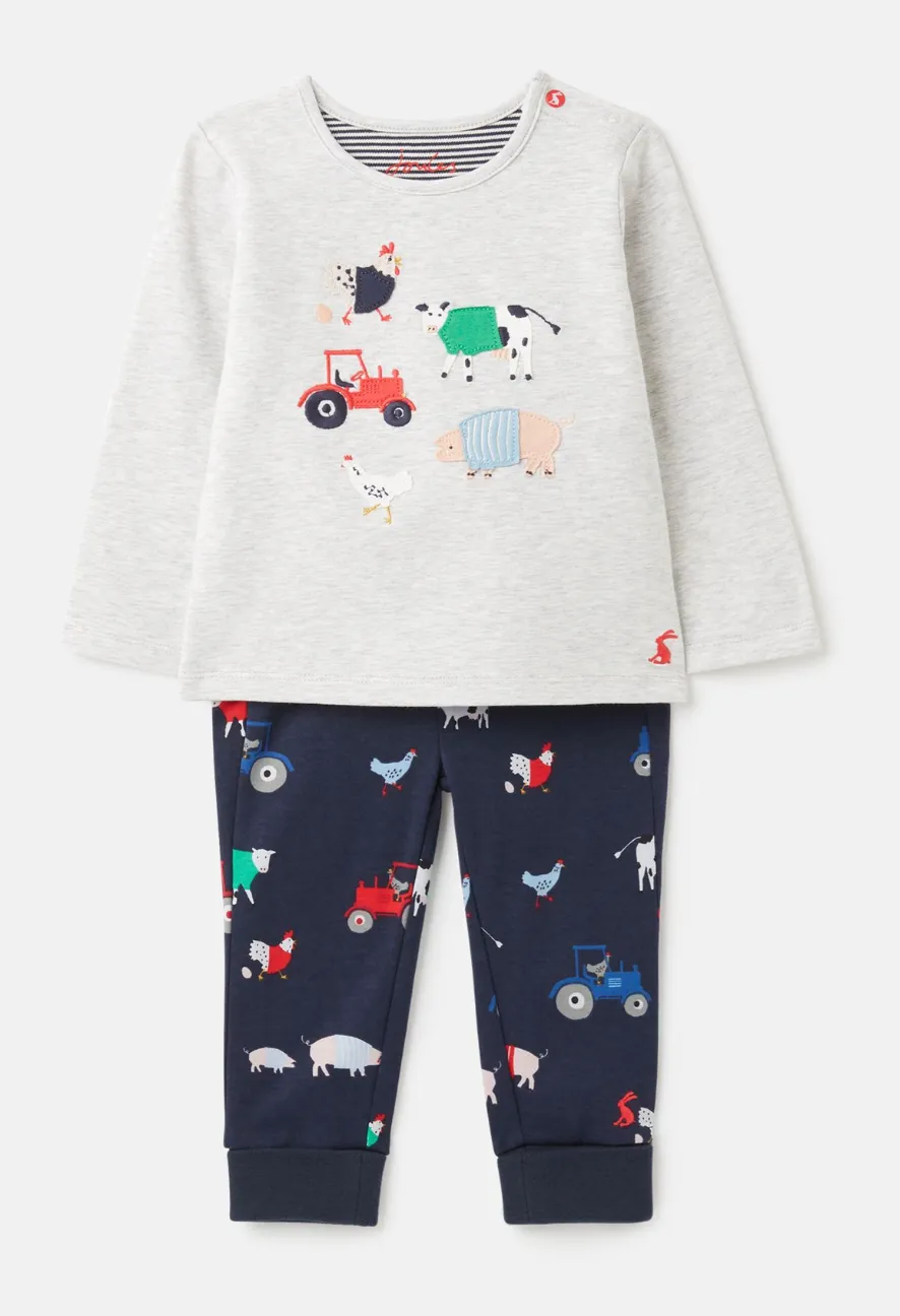 Joules Infant Byron Set - Grey Farm