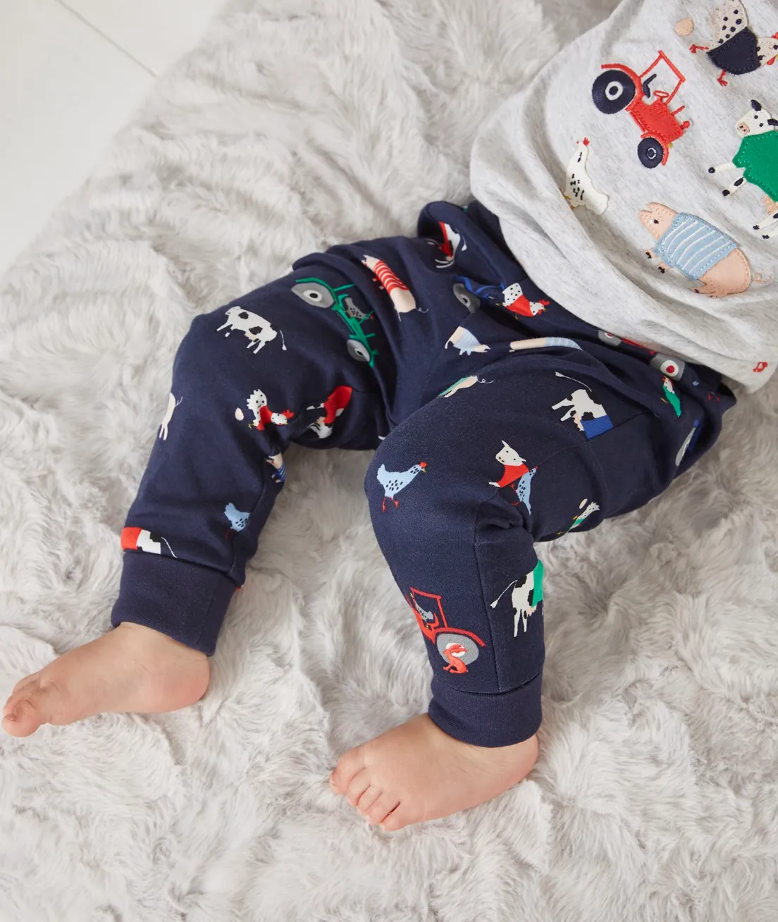 Joules Infant Byron Set - Grey Farm
