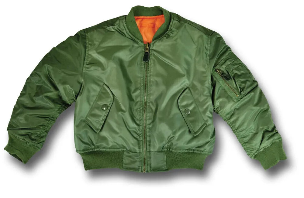KIDS MA1 PILOTS JACKET PLAIN Silvermans