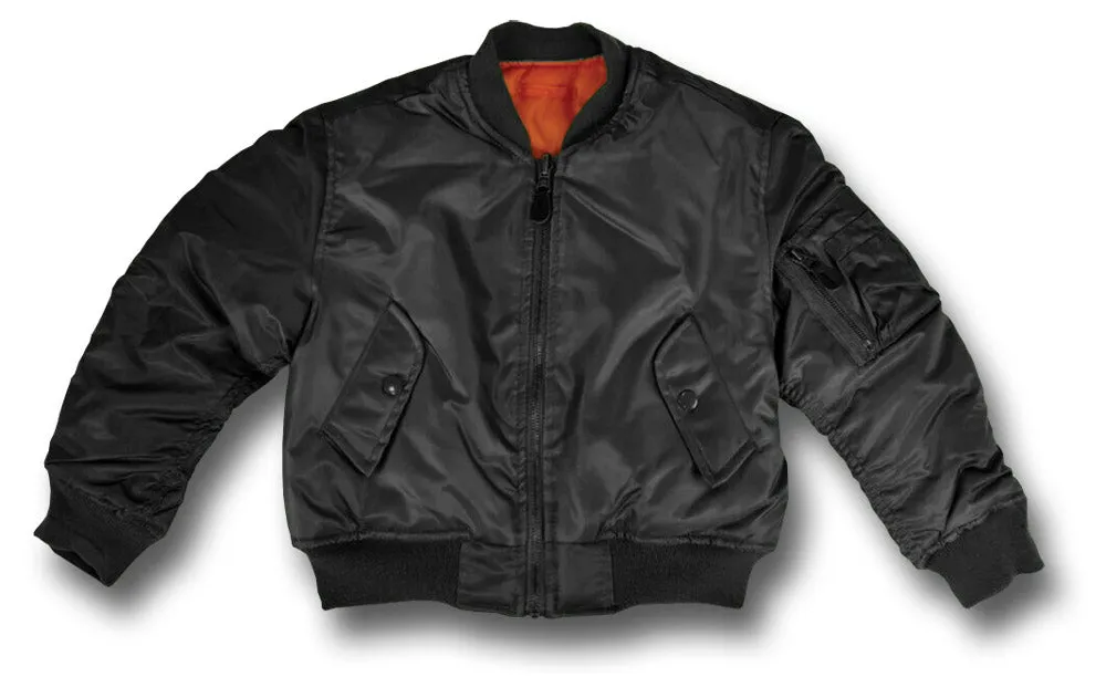 KIDS MA1 PILOTS JACKET PLAIN Silvermans