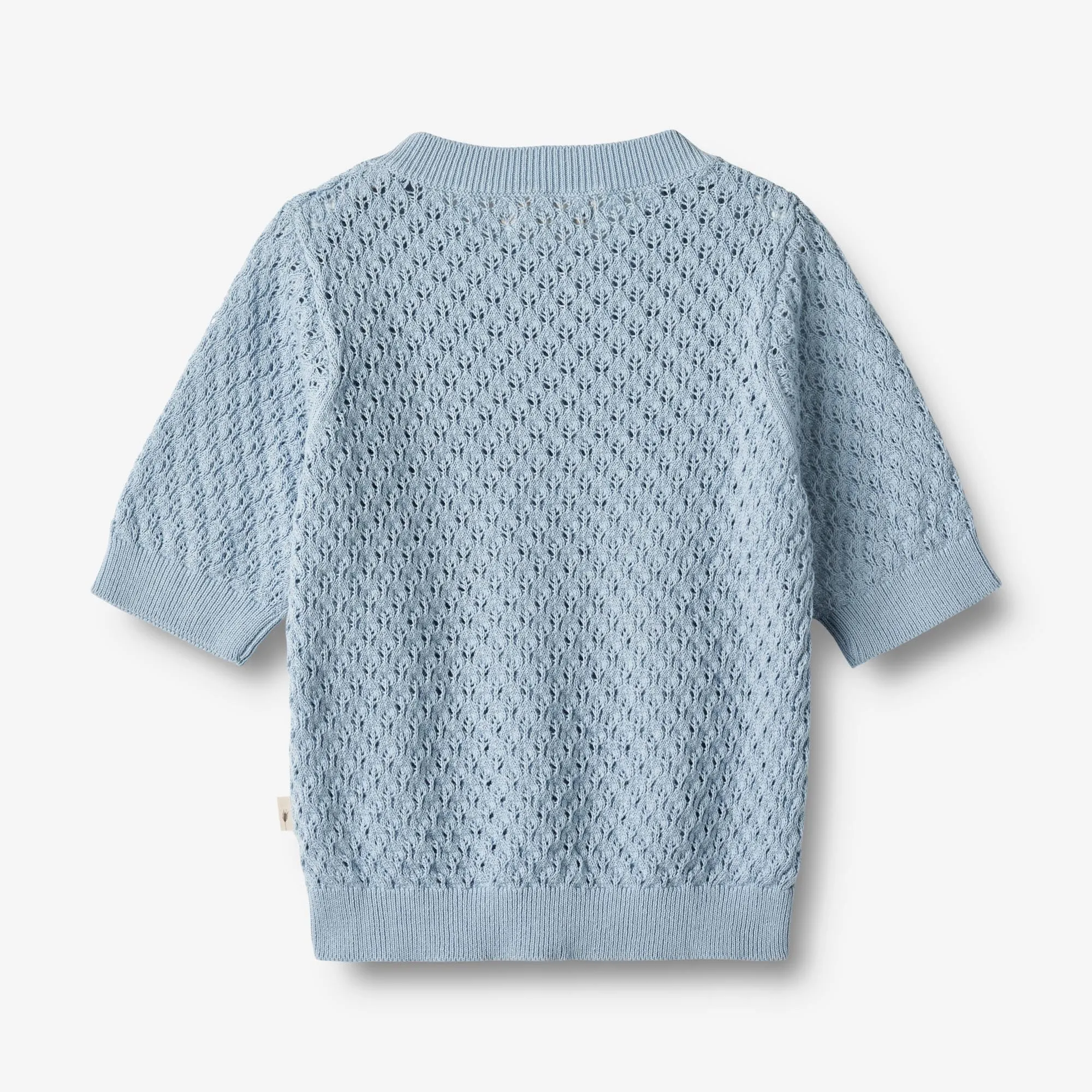 Knit Top S/S Alva - blue summer Wheat