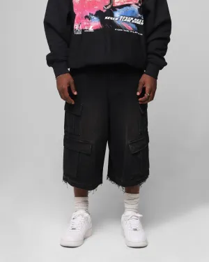Loiter 3 Quarter Pants Washed Black