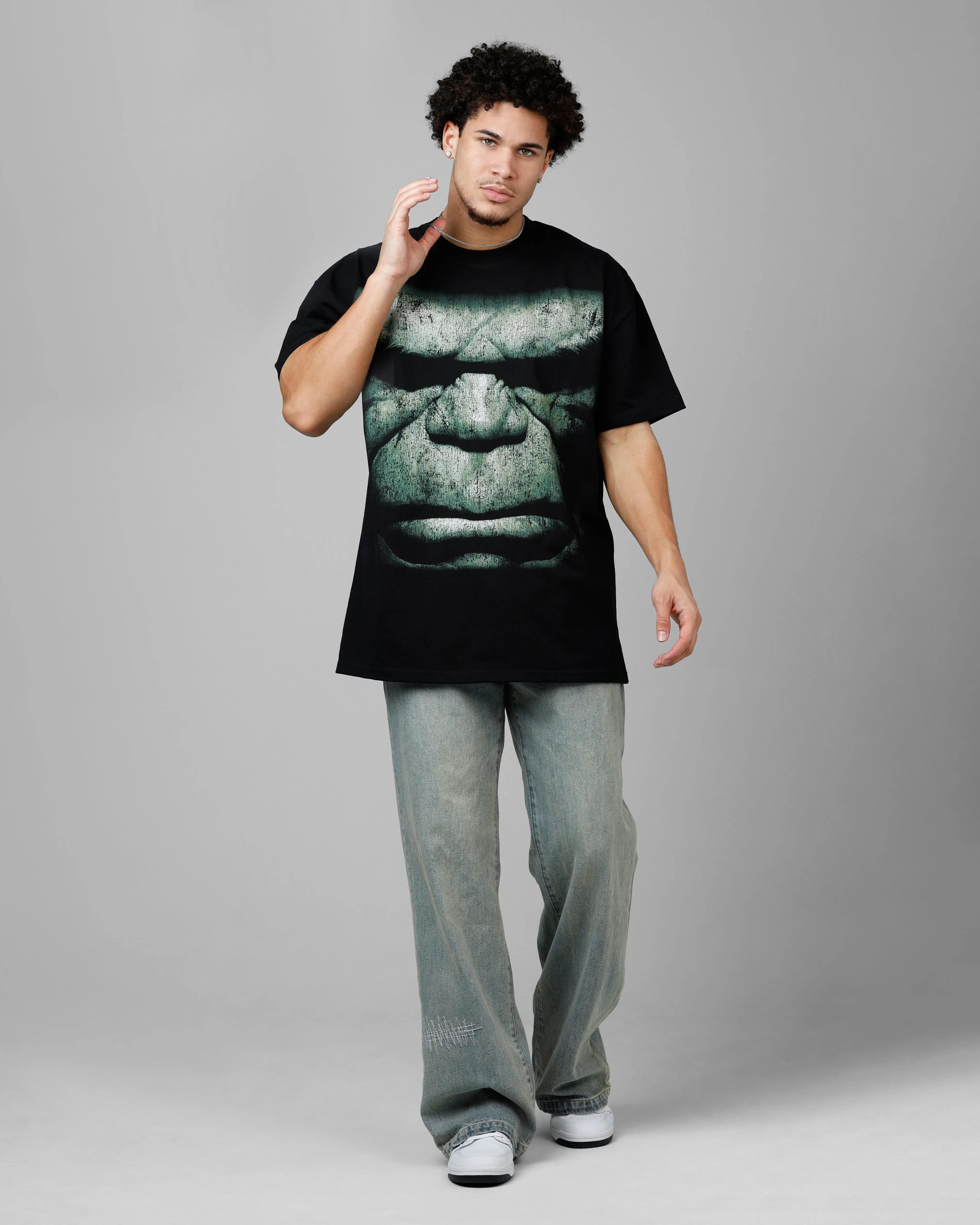 Loiter Marvel Hulk Heavyweight T-Shirt Black
