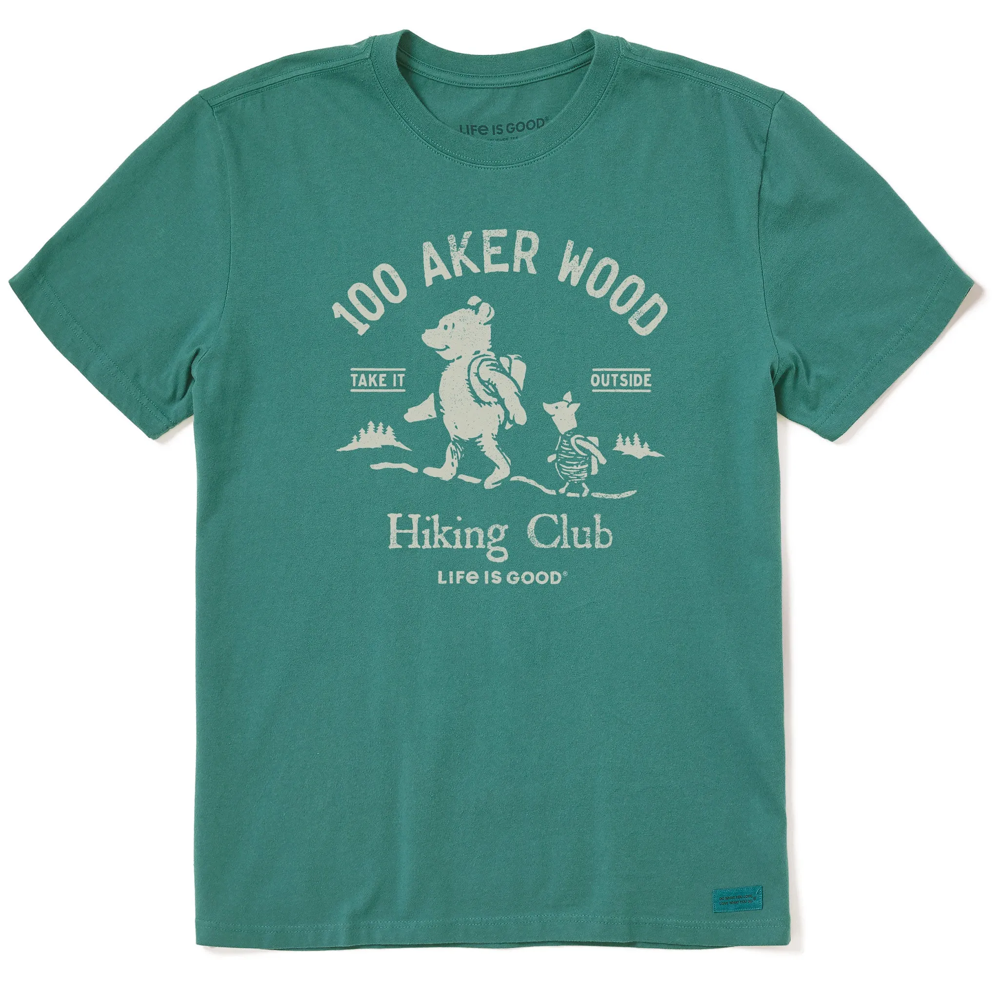 Men's 100 Aker Hiking Club Short Sleeve Crusher Tee Life is Good