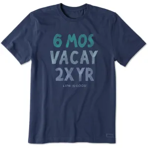 Men's 6 Mos Vacay Short Sleeve Tee Life is Good