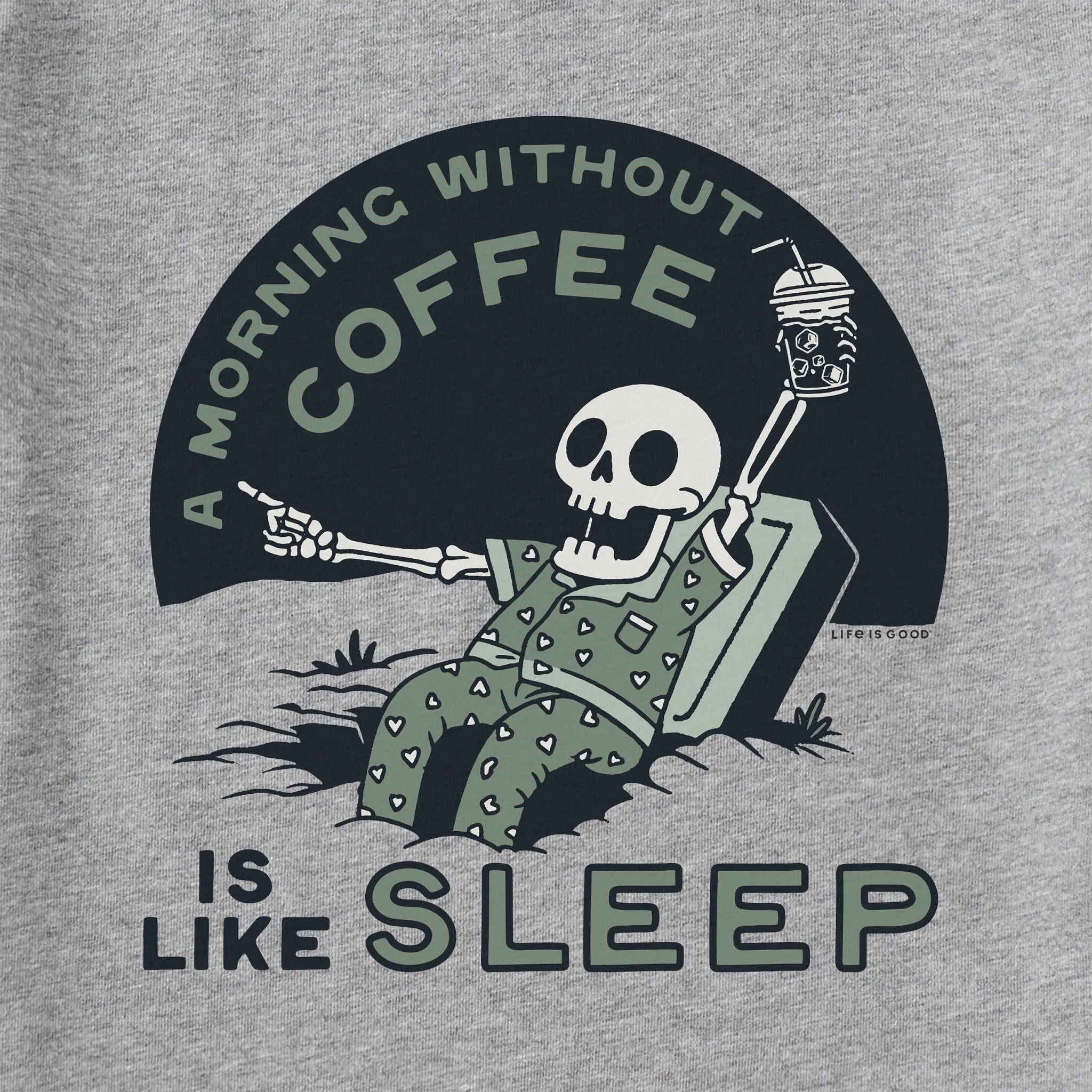 Men's A Morning Without Coffee is Like Sleep Short Sleeve Tee Life is Good