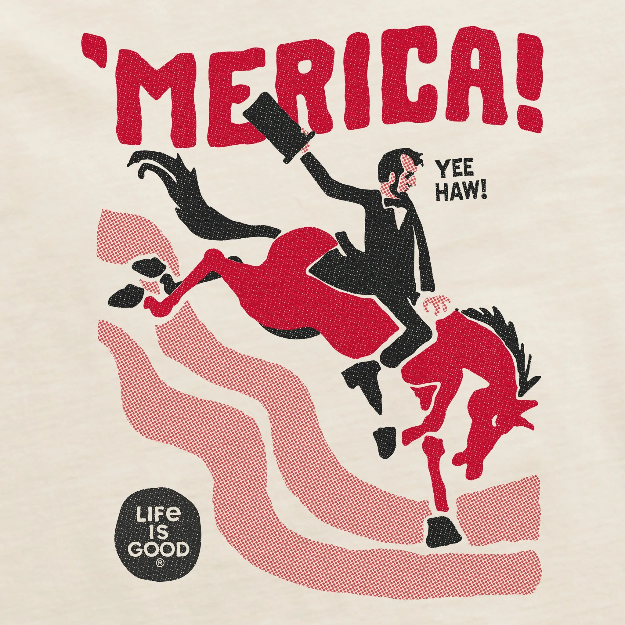 Men's Abemerica Short Sleeve Crusher Tee Life is Good