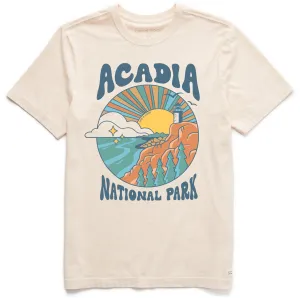 Men's Acadia Burst Short Sleeve Crusher Tee Life is Good