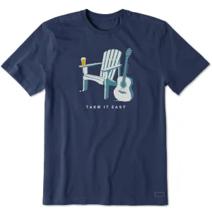Men's Adirondack Guitar Beer Short Sleeve Tee Life is Good