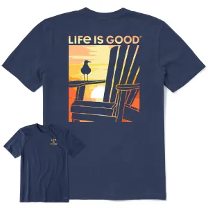Men's Adirondack Gull Sunset Short Sleeve Crusher Tee Life is Good