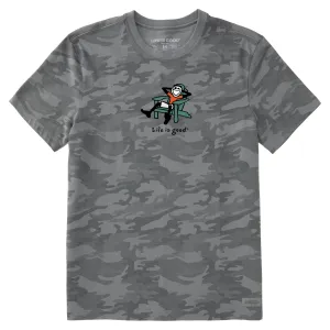 Men's Adirondack Jake Chill Short Sleeve Allover Printed Crusher Tee Life is Good