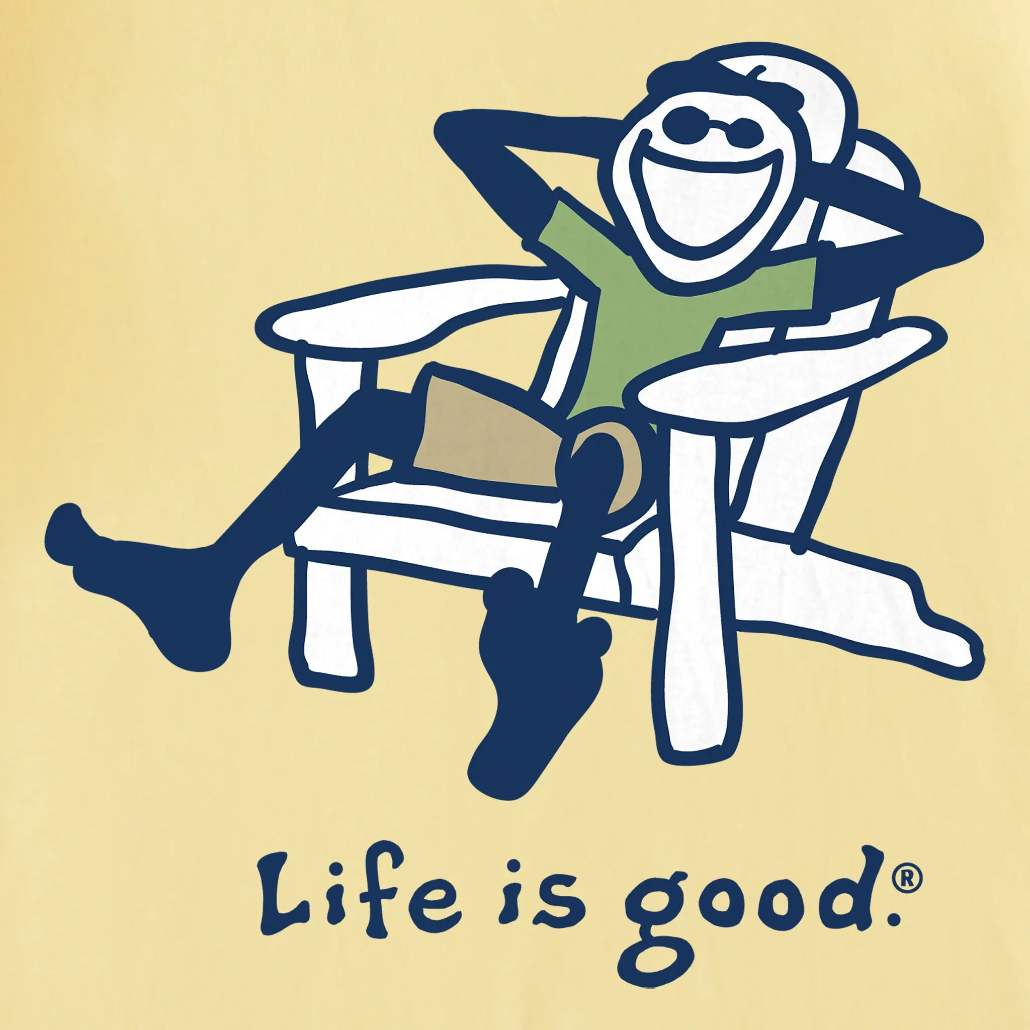 Men's Adirondack Jake Short Sleeve Crusher Tee Life is Good