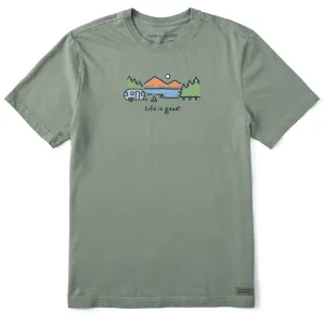 Men's Airstream Lakeside Short Sleeve Crusher Tee Life is Good