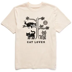 Men's Al Cat Lover Short Sleeve Crusher Tee Life is Good