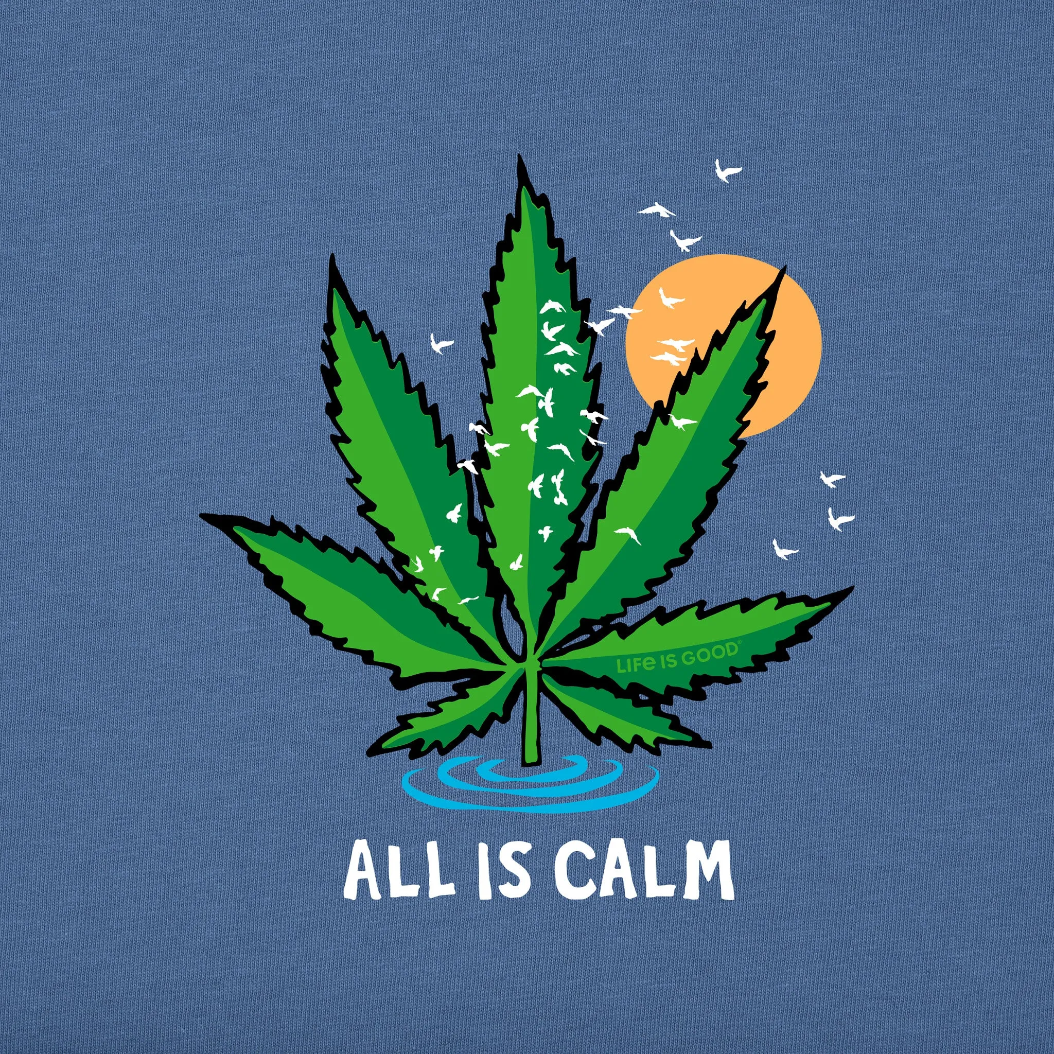 Men's All is Calm Sun Short Sleeve Tee Life is Good