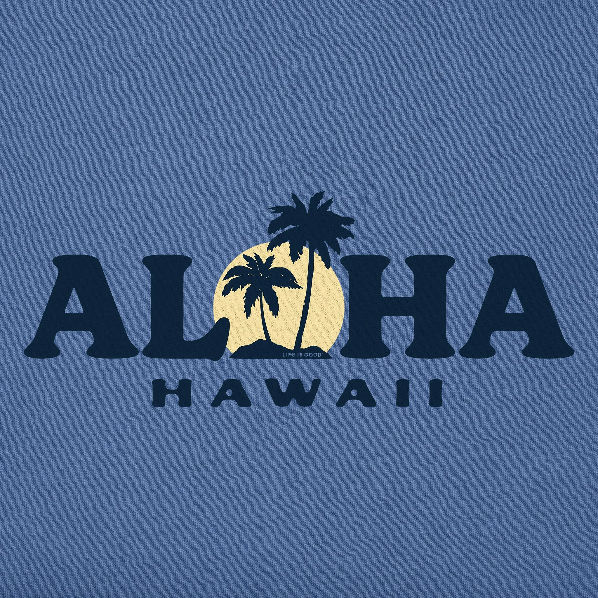 Men's Aloha Sunset Hawaii Short Sleeve Crusher Tee Life is Good