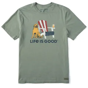 Men's American Adirondack Beer Short Sleeve Crusher Tee Life is Good