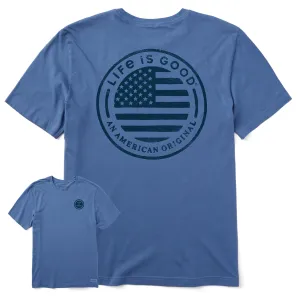 Men's American Original Circle Flag Short Sleeve Tee Life is Good