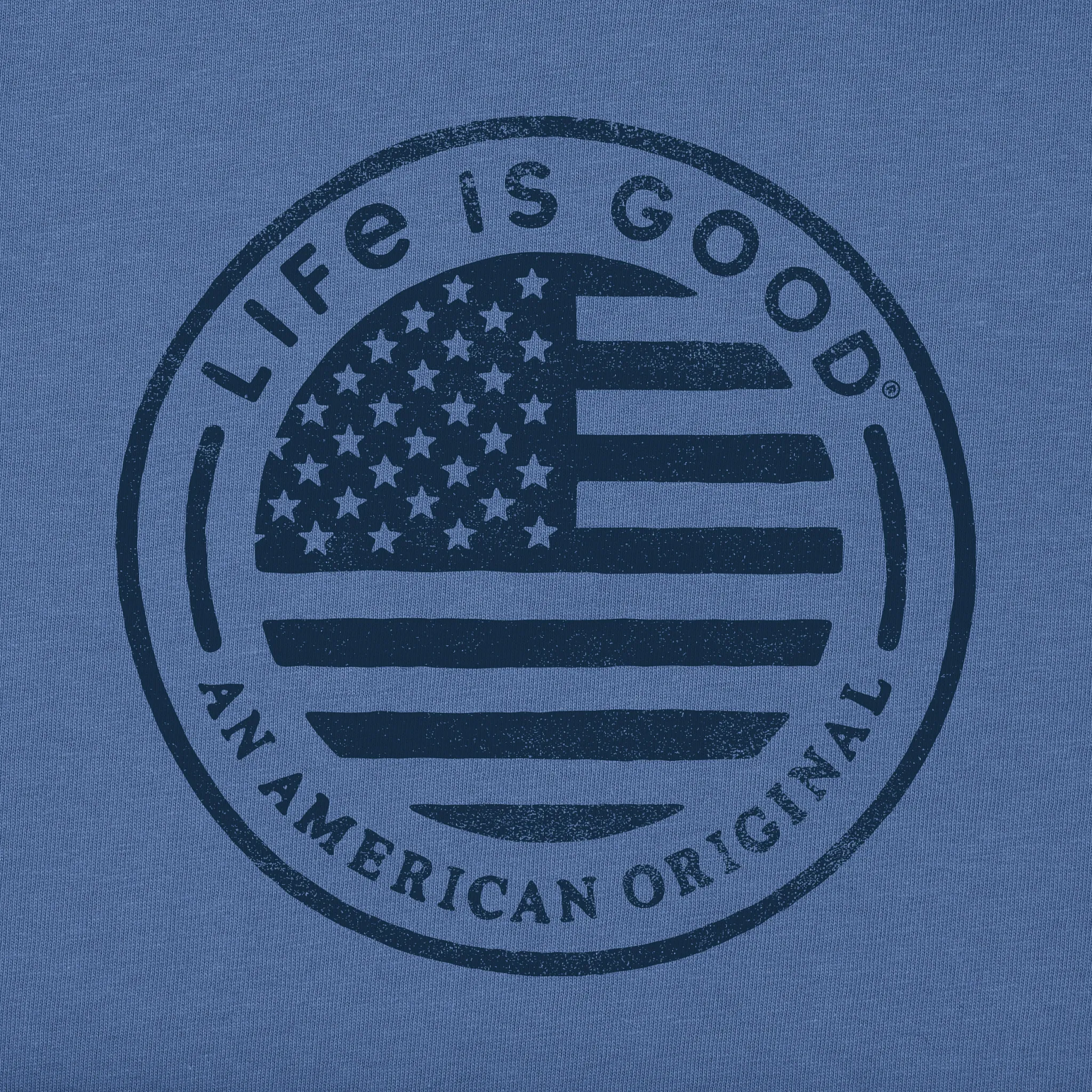 Men's American Original Circle Flag Short Sleeve Tee Life is Good