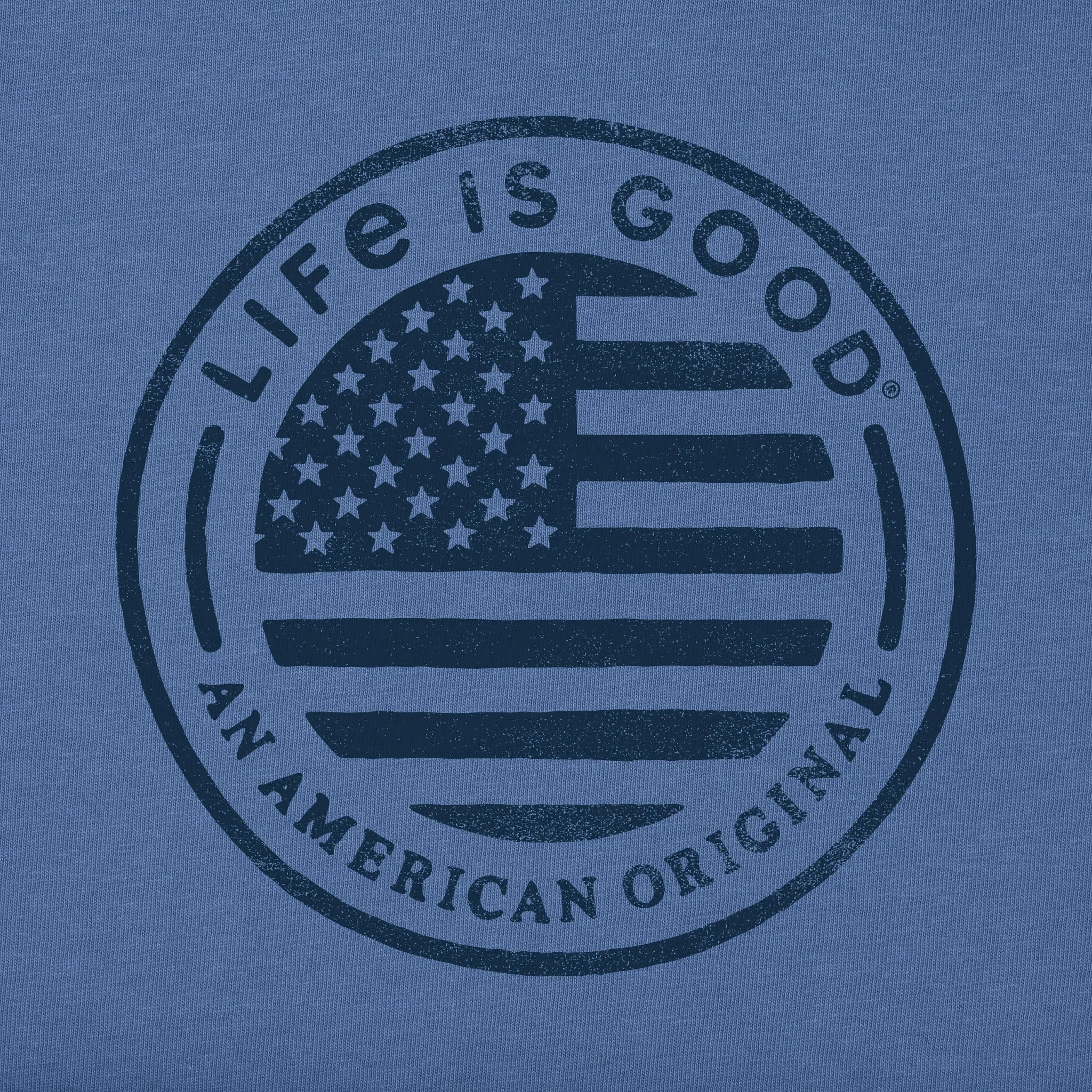 Men's American Original Circle Flag Short Sleeve Tee Life is Good