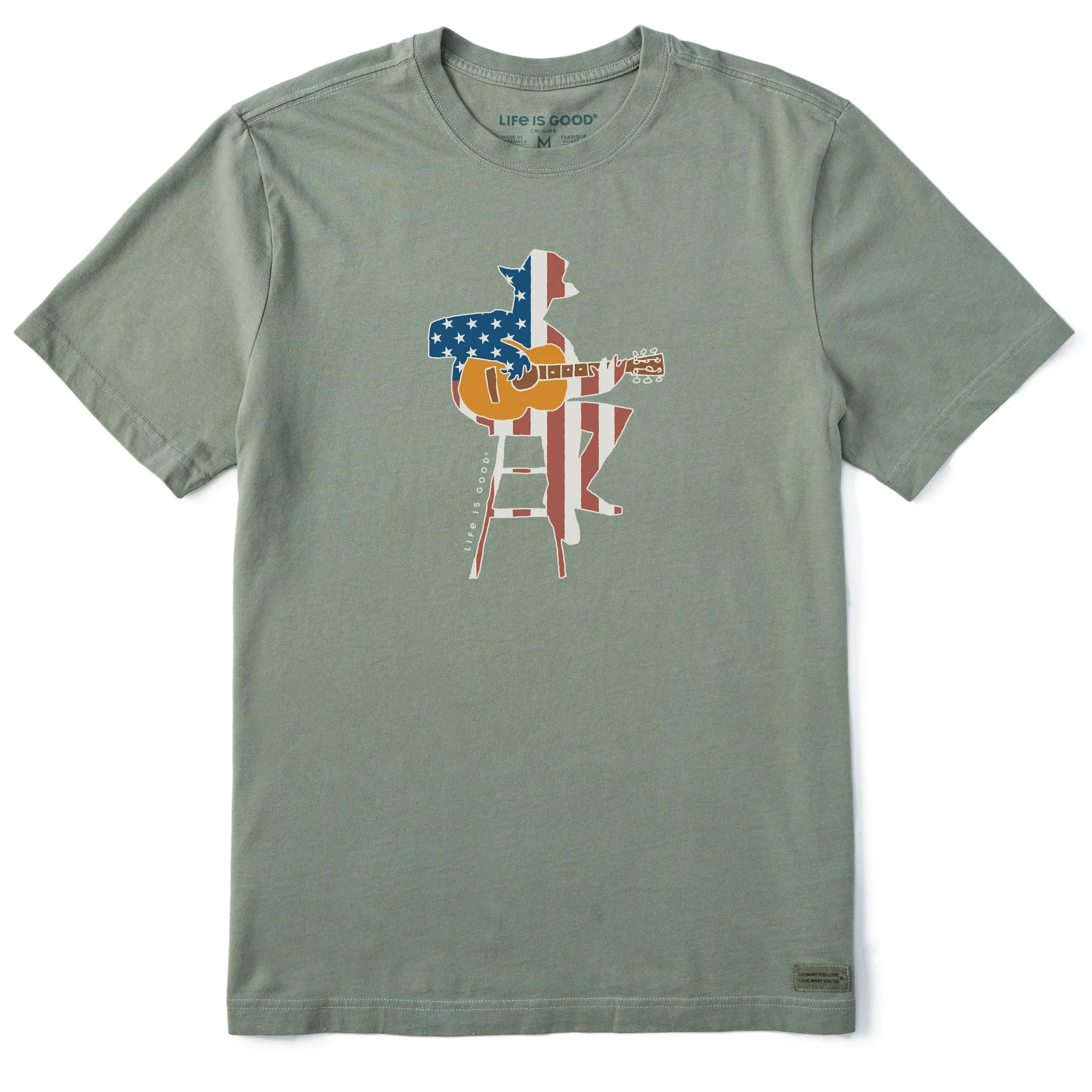 Men's Americana Guitarist Short Sleeve Crusher Tee Life is Good