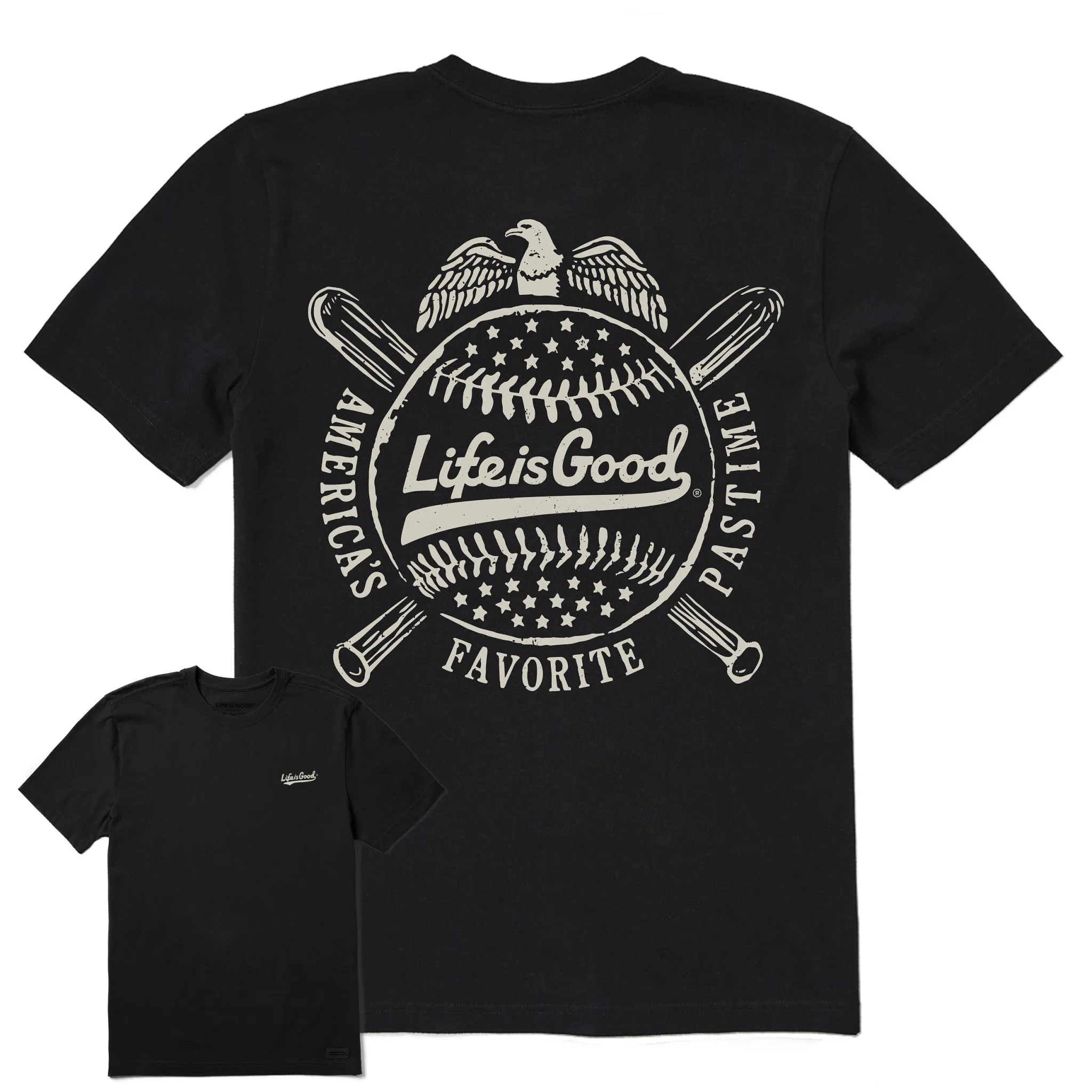 Men's America's Favorite Pastime Short Sleeve Tee Life is Good