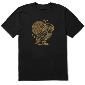 Men's Ancient Greek Owl Short Sleeve Crusher Tee Life is Good