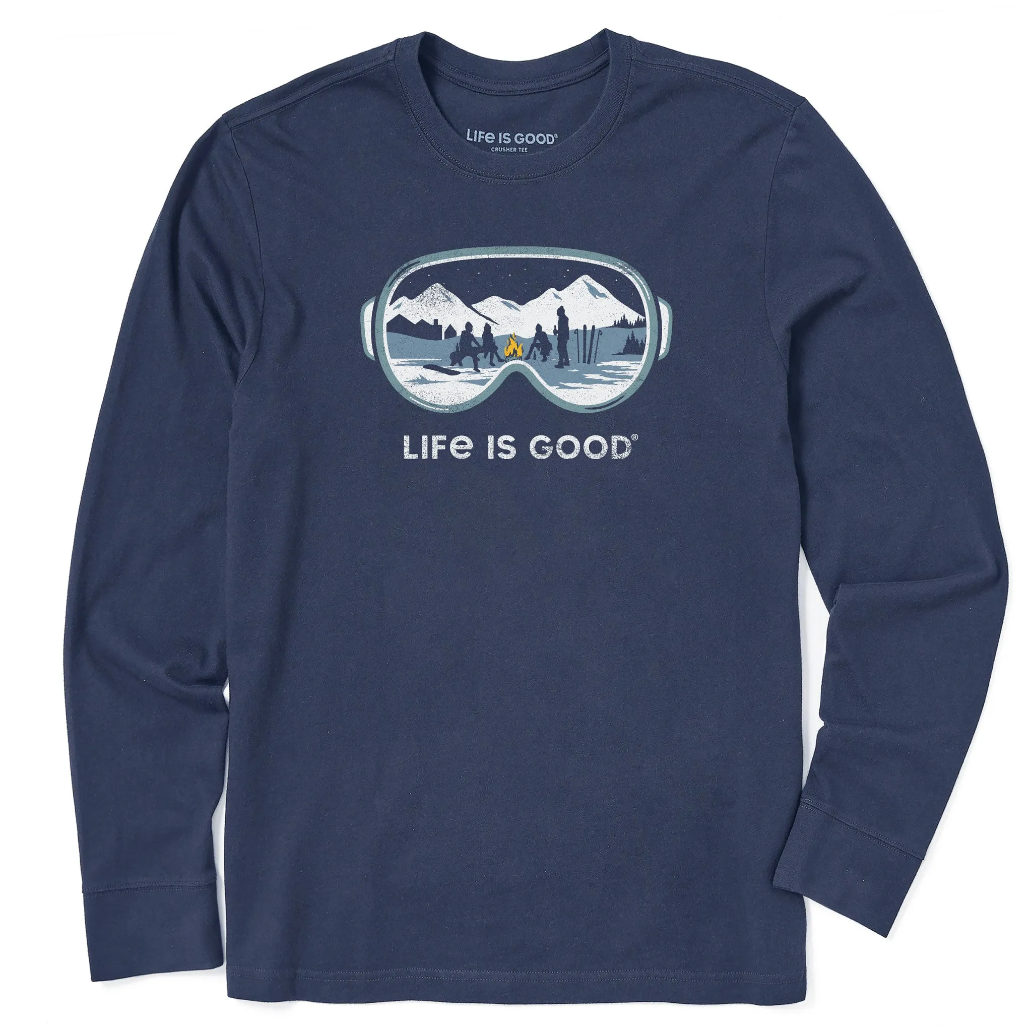 Men's Apres Goggles Long Sleeve Crusher Tee Life is Good