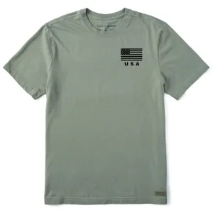 Men's Athletic USA Flag Short Sleeve Tee Life is Good