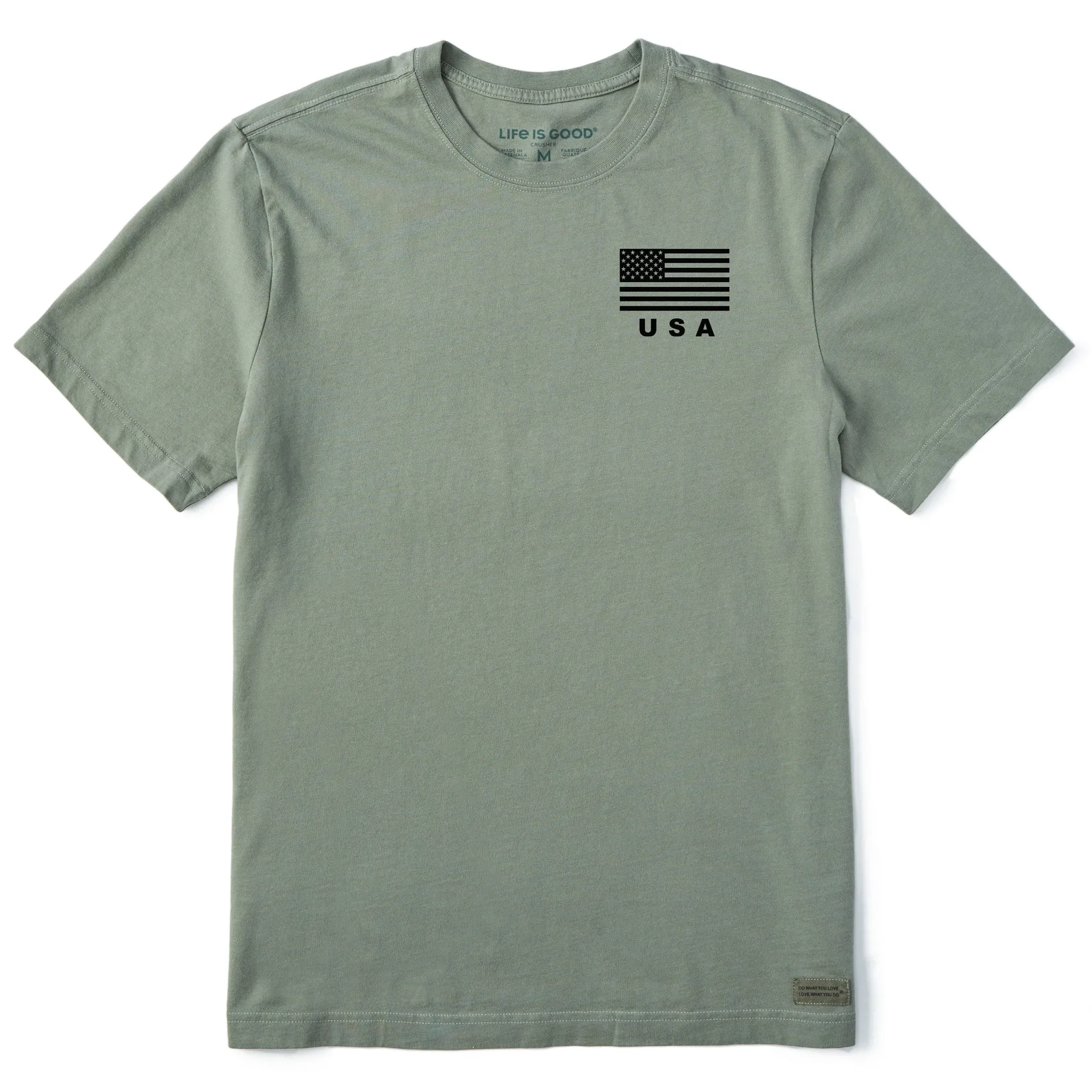Men's Athletic USA Flag Short Sleeve Tee Life is Good