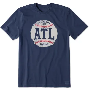 Men's Atlanta Baseball Short Sleeve Crusher Tee Life is Good
