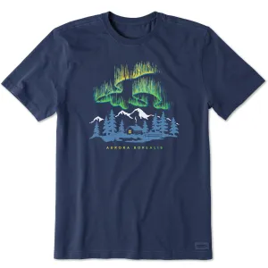 Men's Aurora Borealis Cabin Short Sleeve Crusher Tee Life is Good