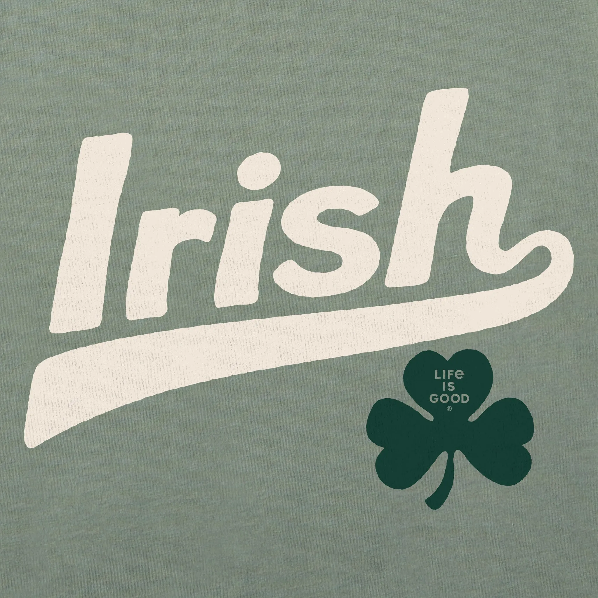 Men's Ballyard Irish Clover Short Sleeve Crusher Tee Life is Good
