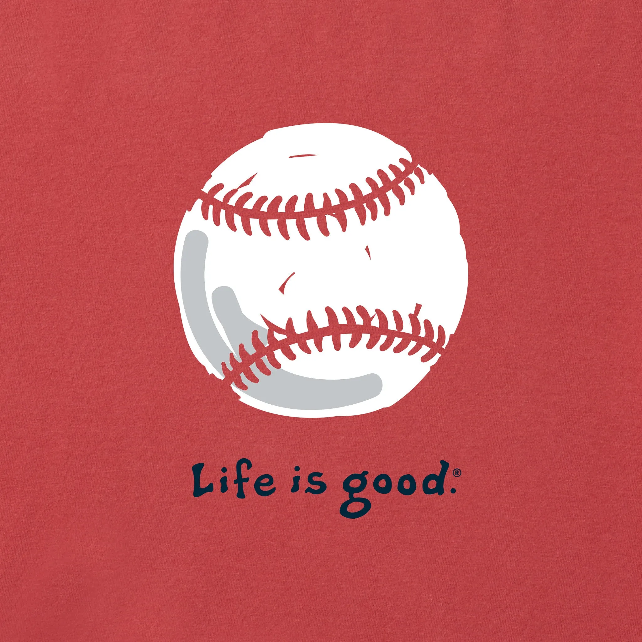 Men's Baseball Short Sleeve Crusher Tee Life is Good