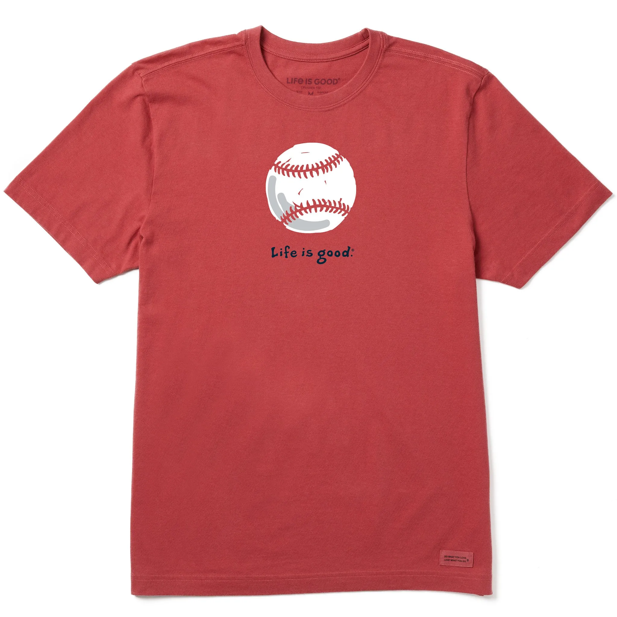 Men's Baseball Short Sleeve Crusher Tee Life is Good