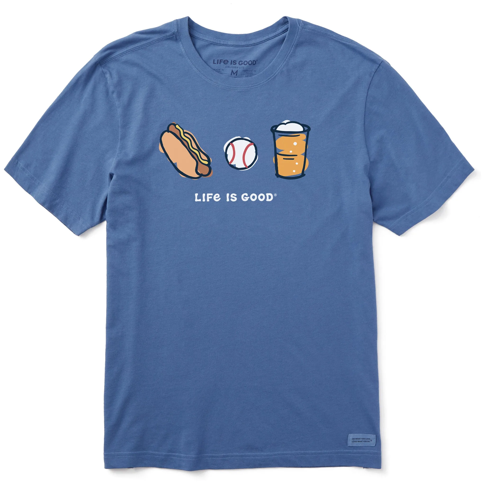 Men's Baseball Trio Short Sleeve Tee Life is Good