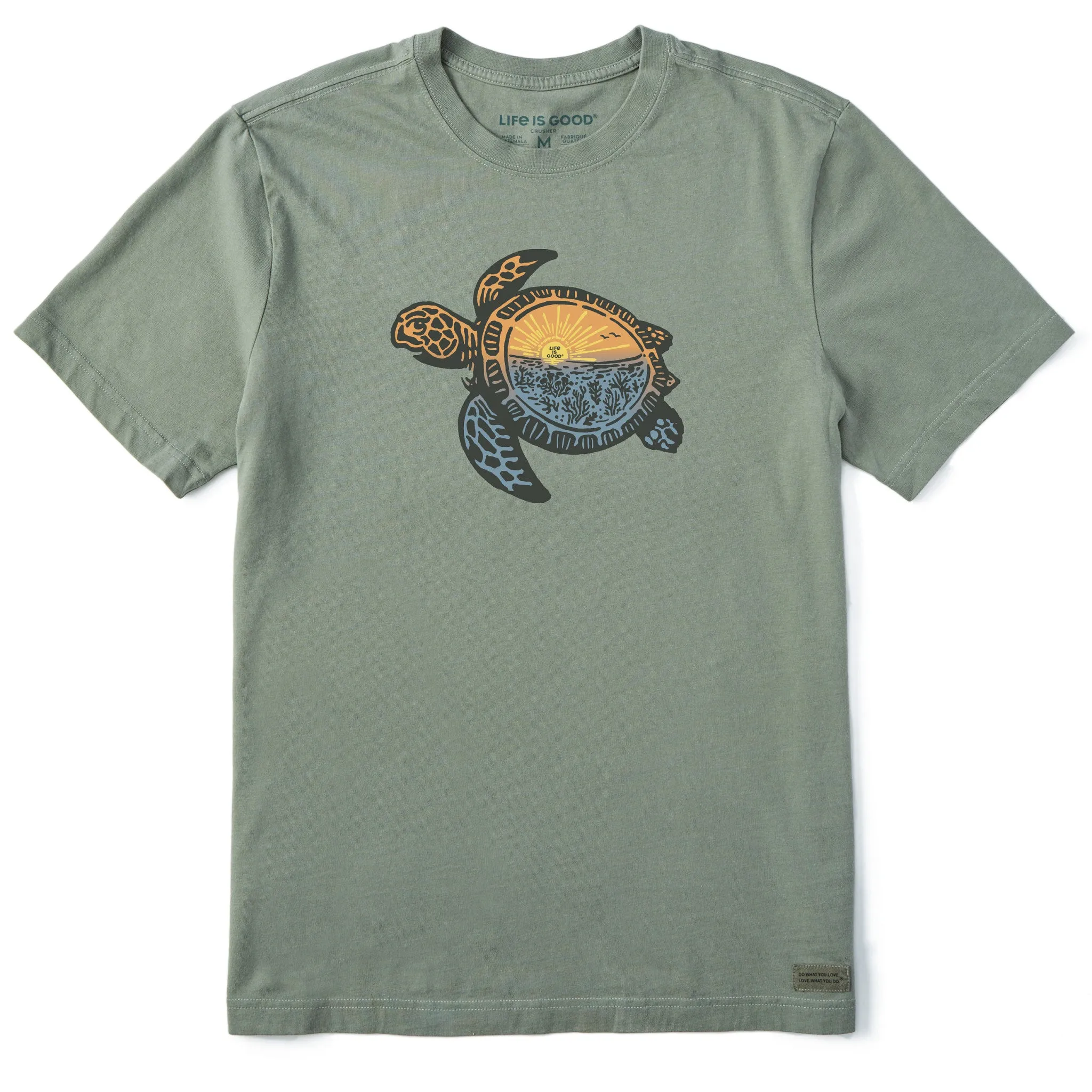 Men's Beach Turtle Sealife Short Sleeve Tee Life is Good