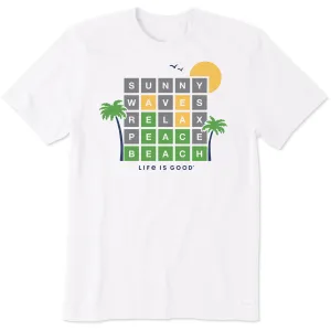 Men's Beach Word Game Short Sleeve Tee Life is Good