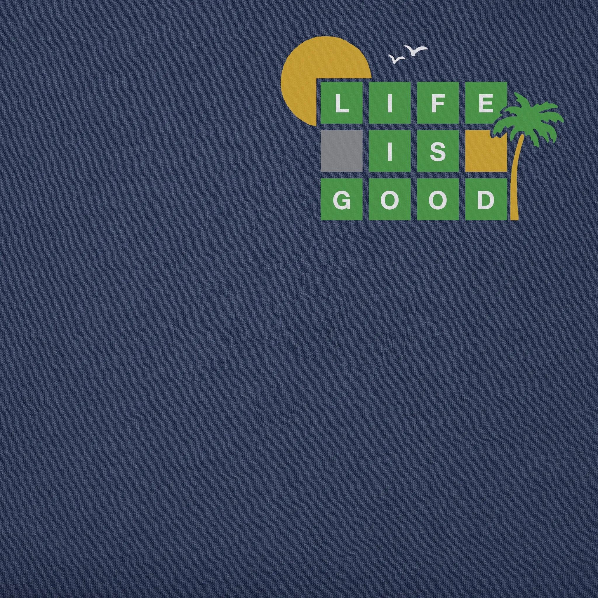 Men's Beach Word Game Short Sleeve Tee Life is Good